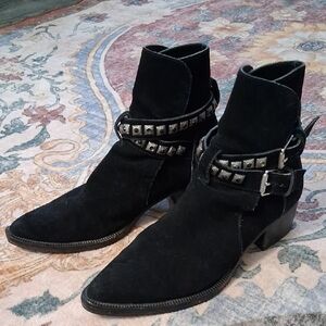 Amiri Mens Suede and Leather Boots